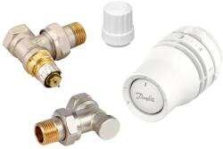 Danfoss termosztatikus radiátorszelep SZETT - sarok (REDIA-RA click + RA-IN + RLV-S) (015G5333)