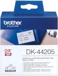 Brother DK-44205 Banda continua de etichete detasabile 62mm / 30, 48m, negru/alb (DK44205)