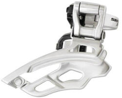 Sram X9 elsõ váltó, felülhúzós, felsõ bilincses, 31, 8 mm-es bilinccsel, 3x9s, ezüst színű