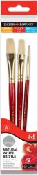 Daler-Rowney Simply Oil Brush Natural Bright and Flat Комплект четки 3 бр (216940301)