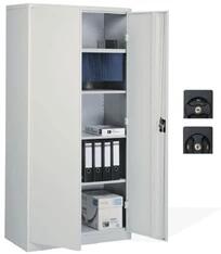 OFFICE PRO KS 195 szürke univerzális irodai fémszekrény (KS 195 SZÜRKE/RAL 7035)