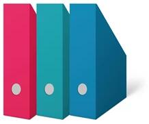 Herlitz Color Blocking 7cm karton kék iratpapucs (09059981) - officedepot