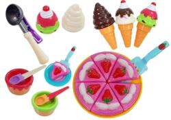 LeanToys Set inghetata si prajitura de joaca, pentru copii, multicolor, LeanToys, 5038 (GM104984)