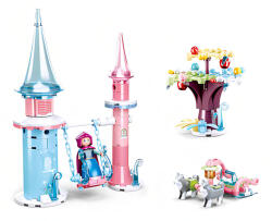 Sluban építőkészlet Girls Dream Téltündérek M38-B0895 Játszótér hintával 135 db (M38-B0895)