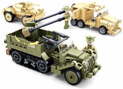Sluban Army építőkészlet WWII M38-B0812 Katonai járművek 551 db (M38-B0812)
