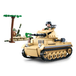Sluban Army építőkészlet WWII M38-B0691 német tank Panzer II 356 db (M38-B0691)