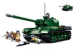 Sluban Army építőkészlet WW2 budapesti csata M38-B0979 szovjet nehézharckocsi IS-2 2 az 1-ben 845 db (M38-B0979)