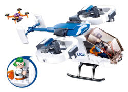 Sluban Police építőkészlet M38-B0823 Rendőrségi helikopter drónnal foglyok szállítására 264 db (M38-B0823)