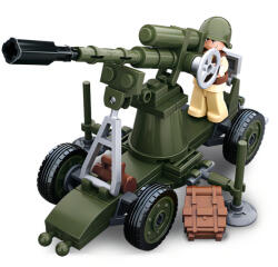 Sluban Army építőkészlet WWII M38-B0678C 4into1 légelhárító ágyú 77 db (M38-B0678C)