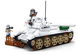 Sluban Army építőkészlet WW2 budapesti csata M38-B0978 Fehér harckocsi T-34/85 518 db (M38-B0978)