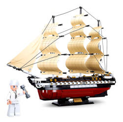 Sluban Model Bricks építőkészlet M38-B0836 USS Constitution fregatt vitorlás hadihajó 1118 db (M38-B0836)