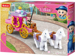 Sluban építőkészlet Girls Dream Village M38-B0872 Lovaskocsi lovakkal 139 db (M38-B0872)