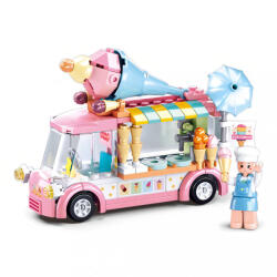 Sluban építőkészlet Girls Dream M38-B0993A Fagylaltos jármű 145 db (M38-B0993A)