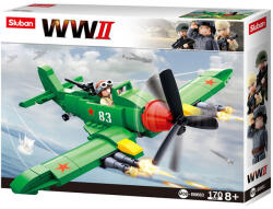 Sluban Army építőkészlet WWII M38-B0683 szovjet Iljusin IL-2 vadászrepülőgép 173 db (M38-B0683)
