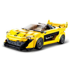 Sluban Model Bricks építőkészlet M38-B0956 sárga versenyautó 283 db (M38-B0956)