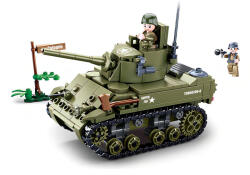 Sluban Army építőkészlet WW2 M38-B0856 Kis szövetséges harckocsi 344 db (M38-B0856)