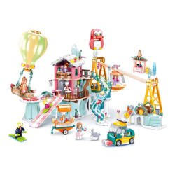 Sluban építőkészlet Girls Dream Happy Diary M38-B0962 Szórakoztató központ 1065 db (M38-B0962)
