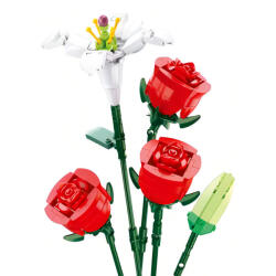 Sluban építőkészlet Flowers M38-B1121B Rózsa liliommal 267 db (M38-B1121B)