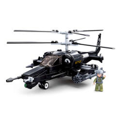 Sluban Model Bricks építőkészlet M38-B0752 Ka-50 Black Shark harci helikopter 333 db (M38-B0752)