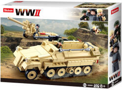 Sluban Army építőkészlet WWII M38-B0695 Német féllánctalpas traktor 460 db (M38-B0695)