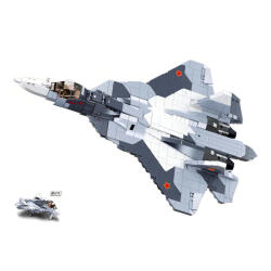 Sluban Model Bricks építőkészlet M38-B0986 Su-57 Jet Fighter vadászbombázó 2 az 1-ben 893 db (M38-B0986)