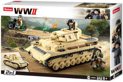 Sluban Army építőkészlet WWII M38-B0693 Nagy német harckocsi 2 az 1-ben 543 db (M38-B0693)