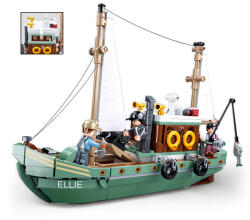 Sluban Model Bricks építőkészlet M38-B1119 Ellie horgászcsónak 610 db (M38-B1119)
