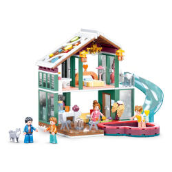 Sluban építőkészlet Girls Dream Happy Diary M38-B0961 Hétvégiház vakációra 439 db (M38-B0961)