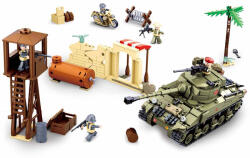 Sluban Army építőkészlet WWII M38-B0713 Háborús csata 713 db (M38-B0713)