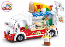 Sluban építőkészlet Girls Dream M38-B0993D Pizza jármű 156 db (M38-B0993D)