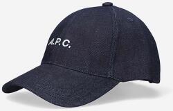 APC A. P. C. baseball sapka Casquette Charlie sötétkék, nyomott mintás - sötétkék Univerzális méret