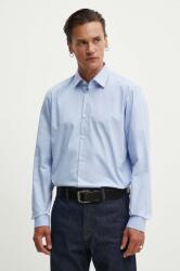 HUGO BOSS pamut ing férfi, galléros, regular, 50519812 - kék 43