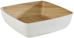 APS Frida bol dinning, aspect de lemn/alb, capacitate: 2, 65 litri, înălțime: 75 mm Castron