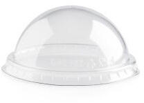 Poloplast Capac Dome pentru Pahare Beppino, Transparent, O 10.5 x H 4.4 cm, Set 50 buc (40192) Pahar