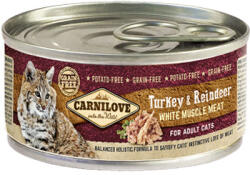 CARNILOVE CARNILOVE CAT Pulyka és Rénszarvas 12x100g