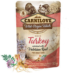 CARNILOVE CARNILOVE CAT pulyka macskagyökérrel 12x85g