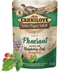 CARNILOVE CARNILOVE CAT fácán málnalevéllel 24x85g