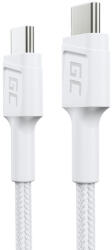 Cable White USB-C Type C 30cm Green Cell PowerStream with fast charging Power Delivery 60W, Ultra Charge, Quick Charge 3.0 (KABGC31W)