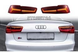 Tuning - Specials Stopuri Full LED compatibil cu Audi A6 4G C7 (2011-2014) Red/Clear Facelift Design Semnalizare Secventiala (6357)