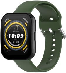 SILICONE Cserélhető szíj Amazfit Bip 5 sötétzöldhez