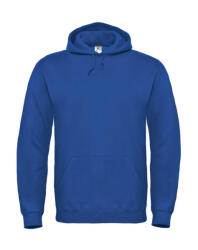 B&C Collection Férfi kapucnis hosszú ujjú pulóver B and C ID. 003 Cotton Rich Hooded Sweatshirt XS, Királykék