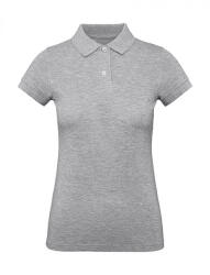 B and C Női rövid ujjú organikus galléros póló B and C Organic Inspire Polo /women M, Heather szürke