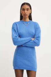 Moschino Jeans gyapjú ruha mini, testhezálló, 0483.8204 - kék M