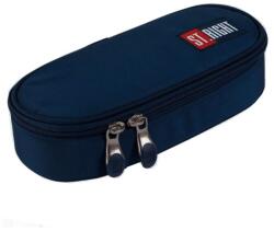 St. Majewski Penar borseta 1 compartiment, 1 extensie, oval, Majewski, Colectia Navy Blue 2024, PC-01, 20.5x9.5x5 cm (5903235674785) Penar