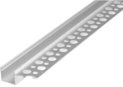 masterLED Profil pentru banda LED single, incastrat unilateral, lungime 2 metri, aluminiu anodizat