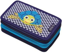 Herlitz Penar Herlitz motiv Cute Animals Turtle, echipat 31 piese, 3 fermoare, dimensiune 19 x 11, 5 x 7 cm (50038817) Penar
