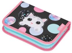 Herlitz Penar echipat Herlitz motiv Cute Cat, 31 piese, cu 2 clape, dimensiune 14 x 20, 3 x 3, 5 cm (50043286) Penar