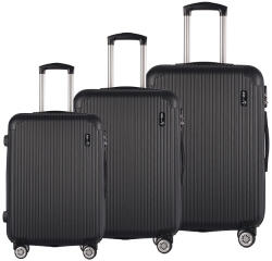 AGA Bőrönd szett Aga Travel MR4652-Black - Fekete (K15003)