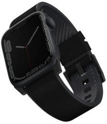 Uniq Straden vízálló bőr Apple Watch szíj, 49/45/44/42MM, fekete (UNIQ-45MM-STRABLK) - speedshop