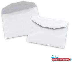 Bluering Boríték LC/6 enyvezett bélésnyomott 114x162mm Bluering® fehér (54956) - nyomtassotthon